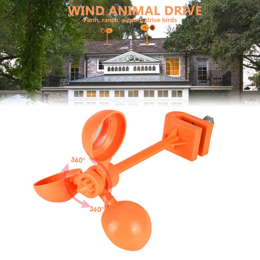 360 Degree Wind Animal Drive Bird Crow Repeller Scarer Garden Lawn Outdoor Use