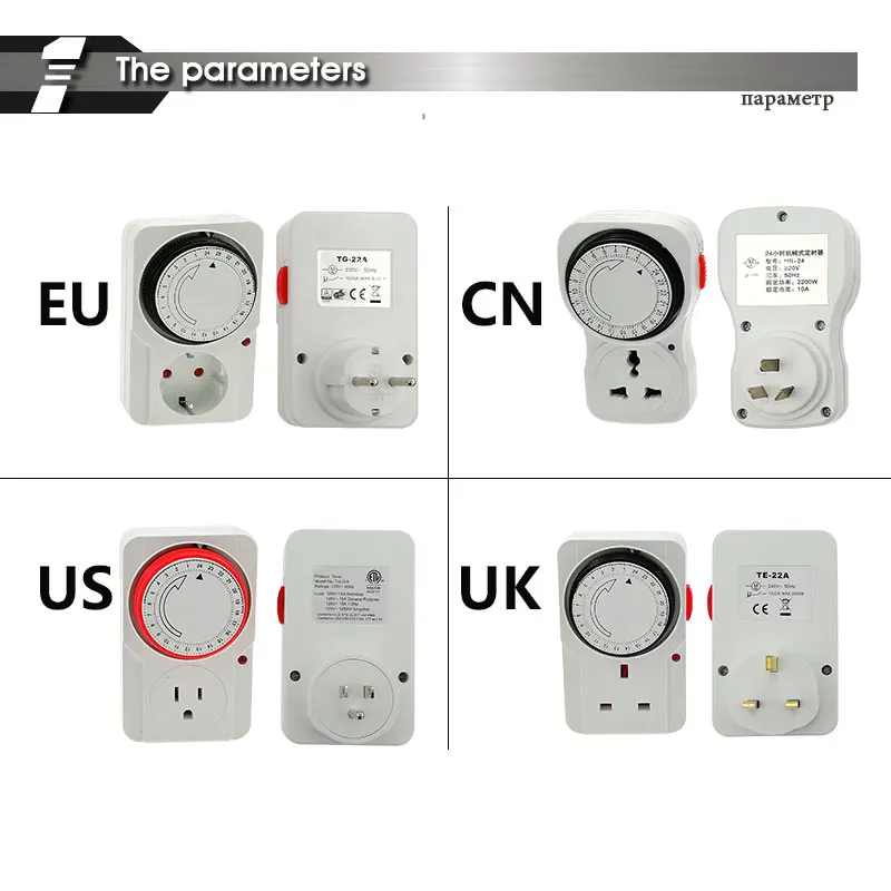 24 Hour Cyclic Switch Kitchen Timer Outlet Loop Universal Timing Socket Mechanical Timer 230vac 3500w 16a Uk Eu Cn Us Plug