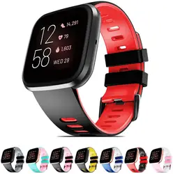 For Fitbit Versa Silicone Strap 23mm Compatible for Versa 2/Versa Lite Edition Watchband for Versa Special Edition Bracelet