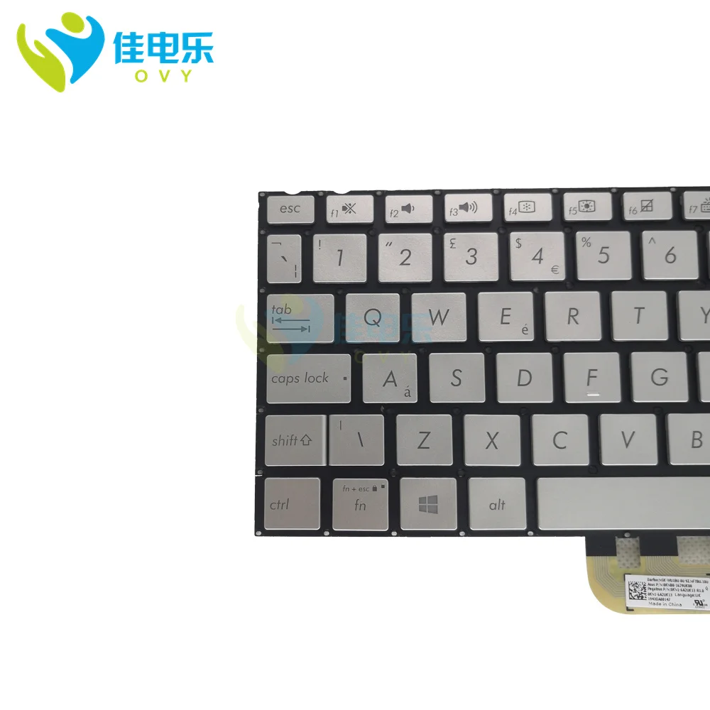 UK GB Belgium Backlight Keyboard For Asus Zenbook UX333 UX333F UX333FN UX333FA Notebook Backlit Keyboards Teclado 0KNB0-1629UK00