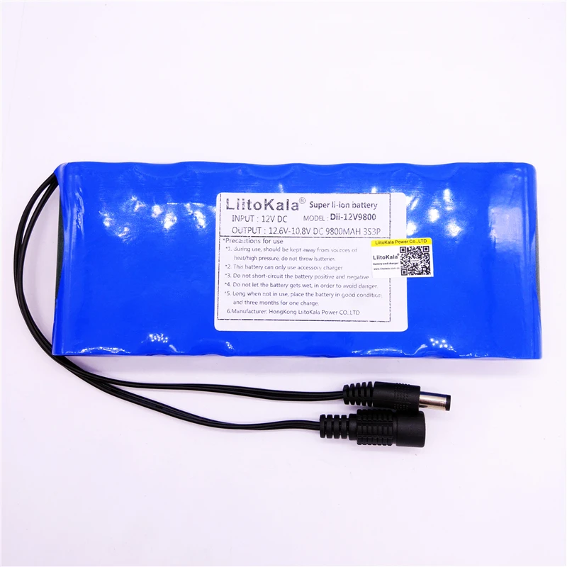 12V 2200mah 3000mAh 6800mah 9800mah 10ah 18650 li-lon DC 12V Super ładowalny akumulator