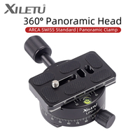 XILETU LPC1 360 Degree Panoramic Platform Tripod Head Mounting Adapter Clamp For Arca Swiss Digital Camera With 1/4\