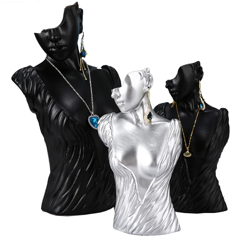Black Stand Holder Bangle Watch Jewelry Storage Selling Mannequin Resin Necklace Pendant Earrings Jewelry Display