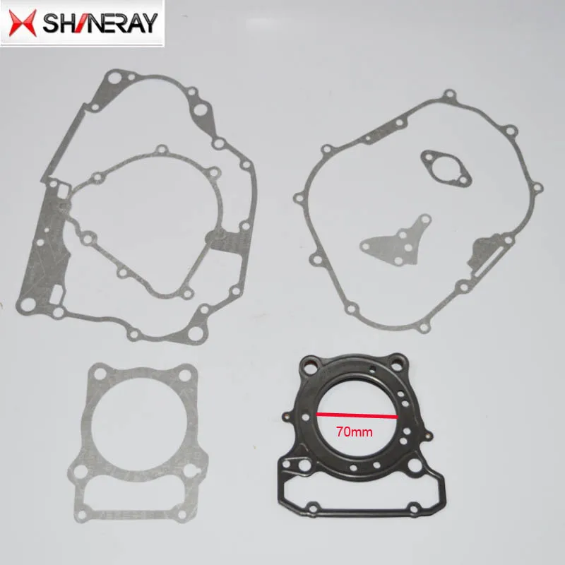 xy250gy SHINERAY 250CC x2 x2x engine gasket paper cylinder AX-1 70mm head gasket full set accessories free shipping