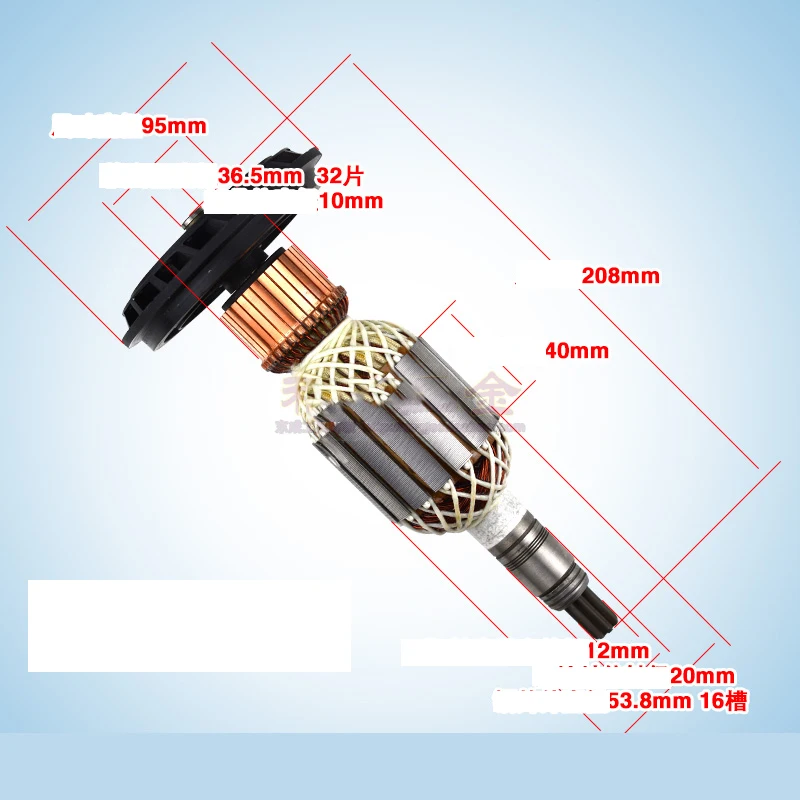 AC 220V-240V Armature เปลี่ยนโรเตอร์สำหรับ BOSCH GSH11E GBH11DE GSH 11E รุ่น GBH 11DE รื้อถอนโรตารี่ไฟฟ้าอะไหล่