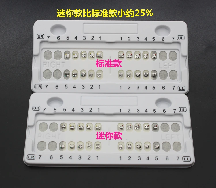 Metal mesh bottom straight wire bracket dental correction material Mini standard metal