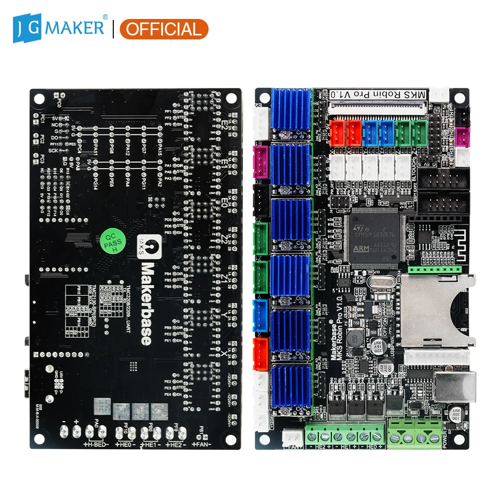 

MKS Robin 32Bit Silent Mainboard Motherboard with TMC2208 TMC2209 For JGMAKER Artist D Upgraded Pro 3D Printer