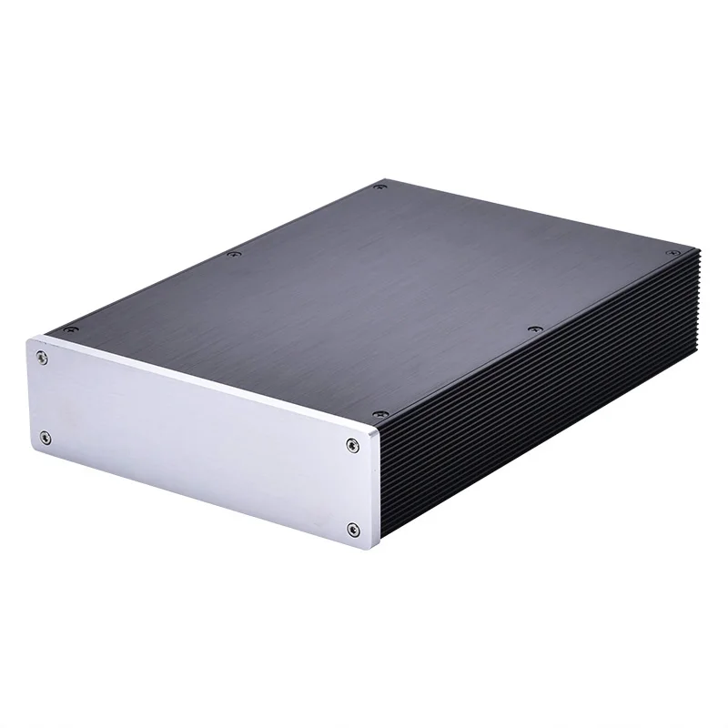 215x62x308mm Anodized PSU Cabinet Preamplifier Enclosure Rear Class A Amplifier Shell Power Box Headphone Case Aluminum Chassis