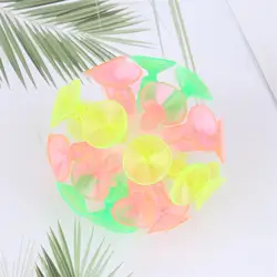 4PCS Kids Multicolored Suction Cup Ball Flash Luminescence Plaything Party Toy for Children