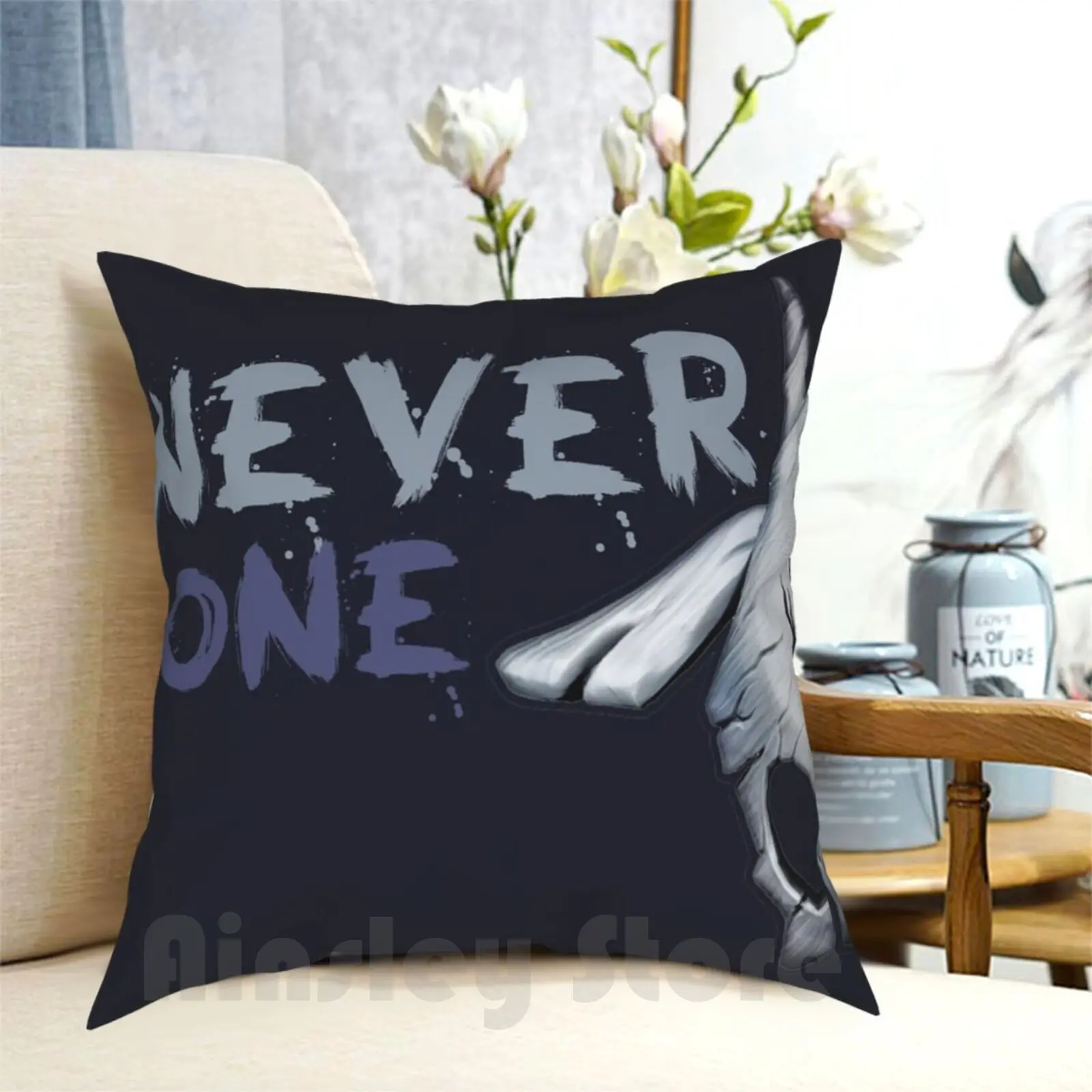 Never One Kindred ( Part ) Pillow Case Printed Home Soft Throw Pillow Riven Gaming Video Games Kawaii Anime Cute Ahri