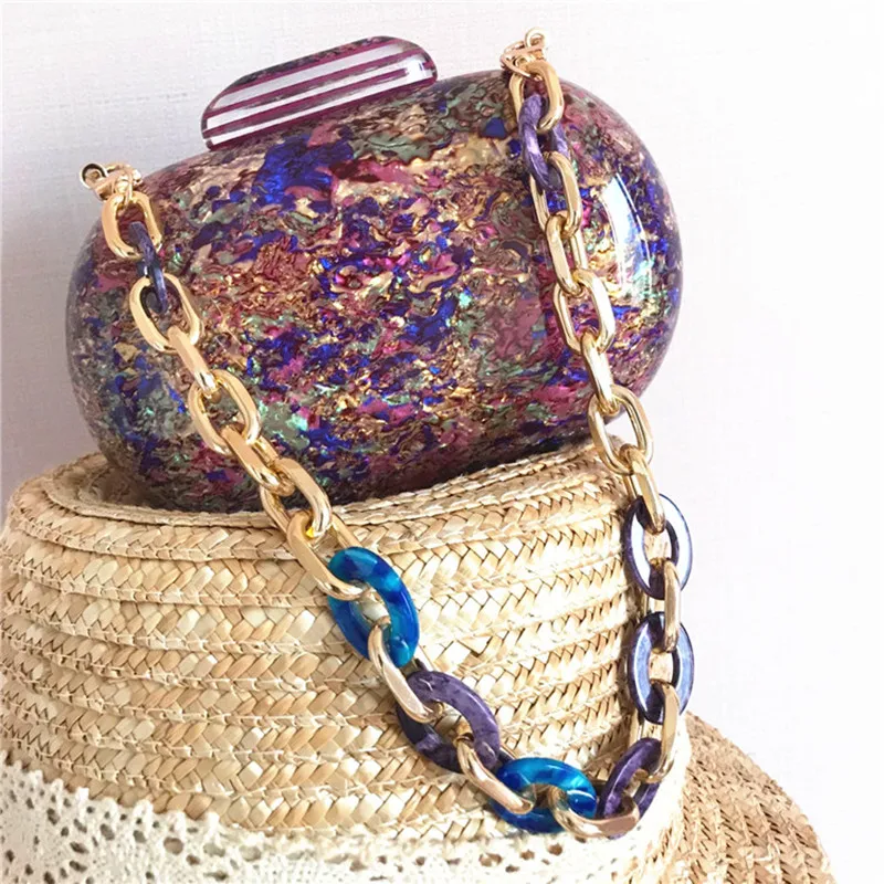 

【wonder lamar】colorful mini acrylic round bag for lady casual evening clutch bag