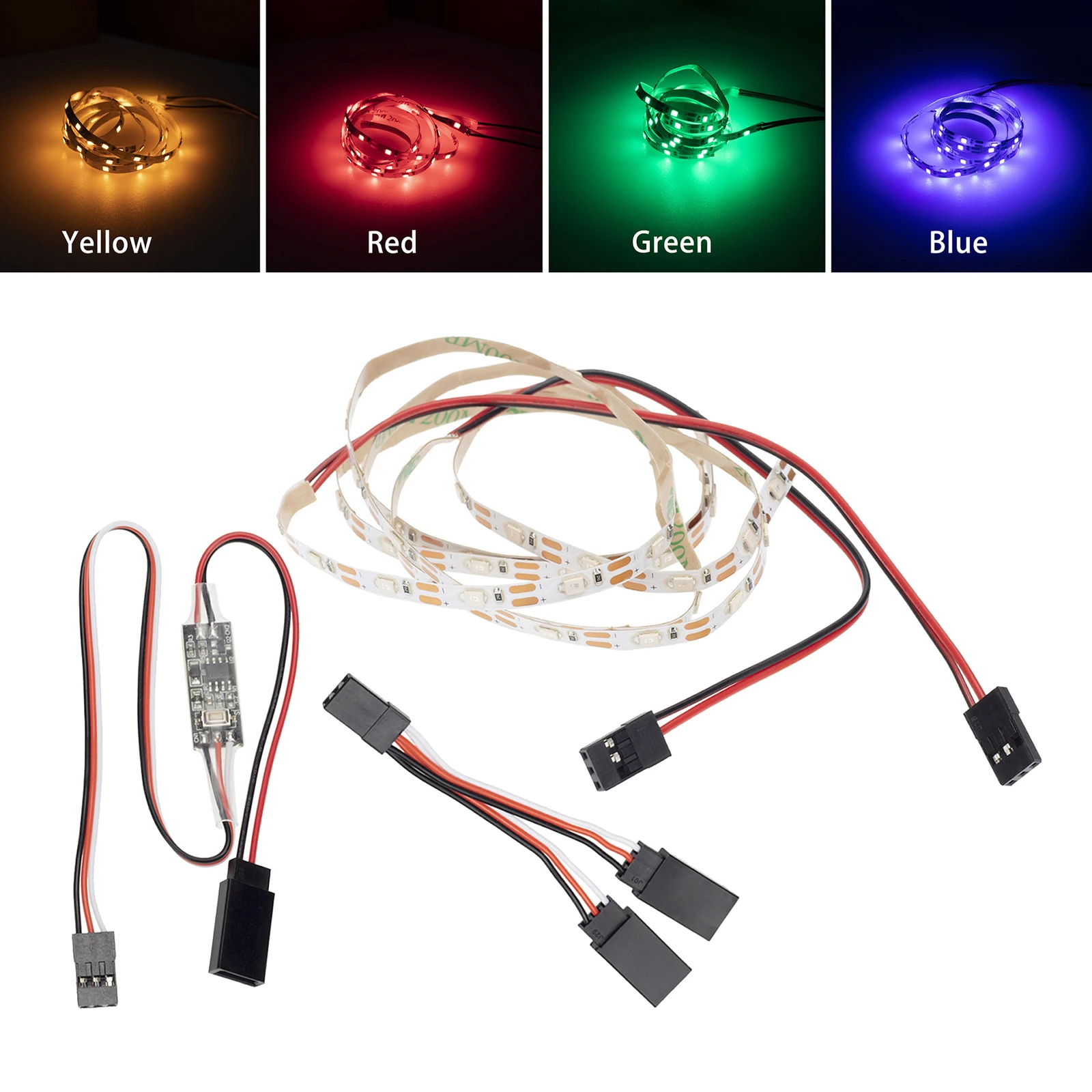 Remote LED Light Strip for RC Fixed Wing Airplane Flying Wing Plane