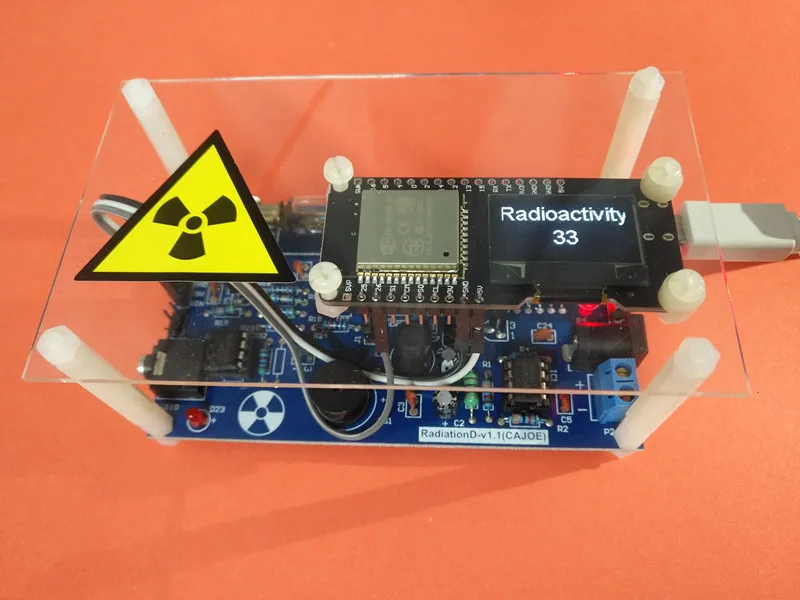 Imagem -05 - Kit de Contador Geisha Módulo Contador Geisha Tubo gm Detector de Radiação Nuvem com Alarme de Luz