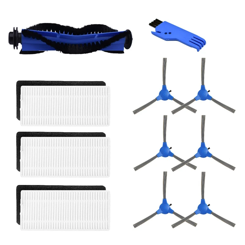 Bàn Chải Cạnh Bên Bộ Lọc Hepa Các Bộ Phận Thay Thế Bộ Cho Robot Máy Hút Bụi Eufy RoboVac 11S RoboVac 30C 30 15C Dự Phòng phụ Kiện