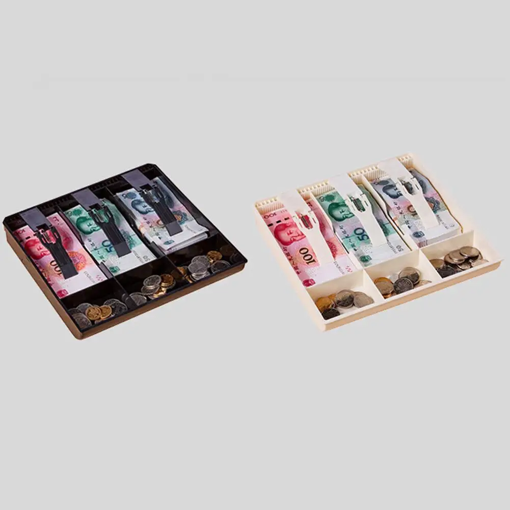 Vendite calde!!! Nuovo arrivo 3 griglia denaro contanti registratore di monete cassa scatola inserisci vassoio portaoggetti organizzatore