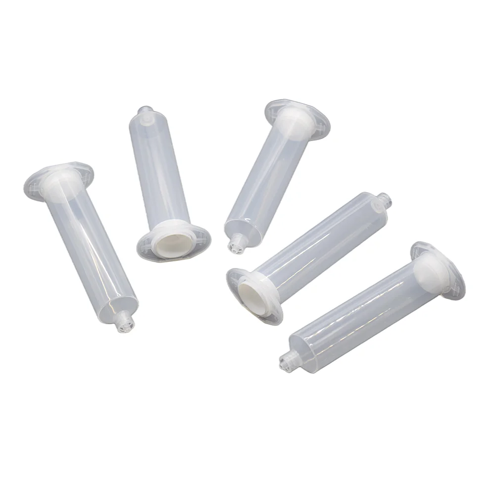 

30cc Glue Adhesive Dispenser Industrial Syringes Tube 30ml Dispensing Syringe Barrel 5 Pieces Set for Industrial Dispensing Tool