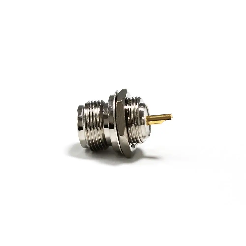 1PC N  Female Jack  Nut  RF Coax Connector With  Solder  Cup  Straight   Nickelplated  50 Ohm NEW  Wholesale