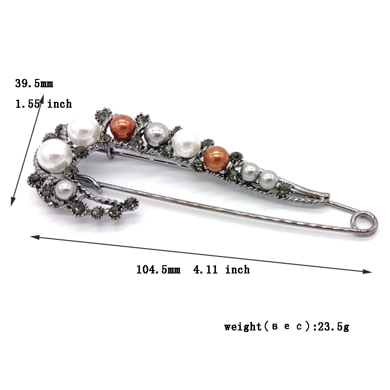 PD BROOCH Fashion High-end Retro Stone Gem Brooch High Quality Exquisite Ladies Brooch Enamel Pin Pins Wholesale
