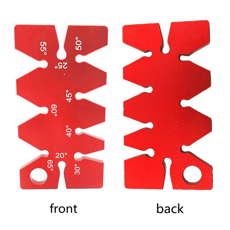 Regla de ángulo de 20-65 ° de aleación de aluminio para carpintería, nueva regla de altura Imperial, alta precisión, bricolaje, accesorio para carpintería