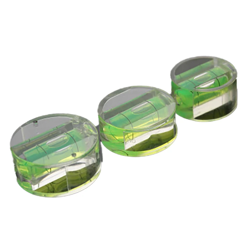 2pcs Mini Balancer Spirit Level Measurement Instrument Precision Level Bubble Horizontal Bubble Green Round Bullseye Level Meter