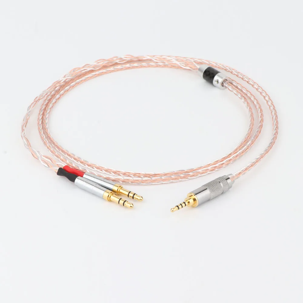 

Preffair 8 Cores 7N OCC Silver Plated Sundara Aventho focal elegia t1 t5p D7200 MDR-Z7 2.5/3.5/4.4mm Balance Headphone Cables