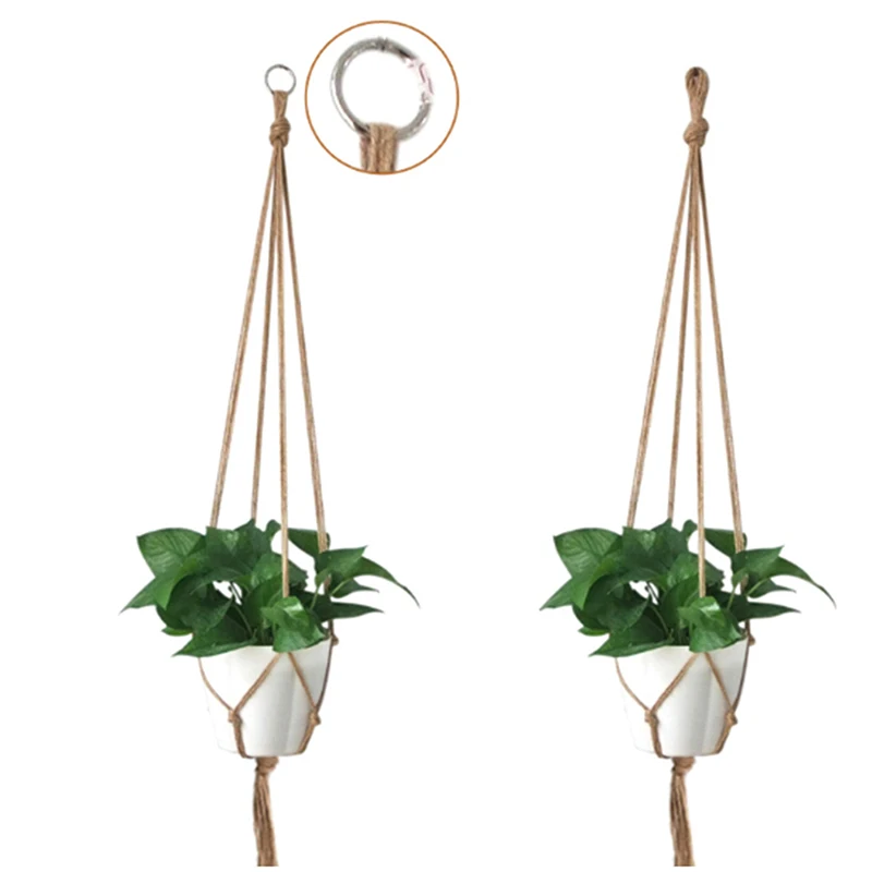 

Pot holder macrame plant hanger hanging planter basket jute braided rope craft