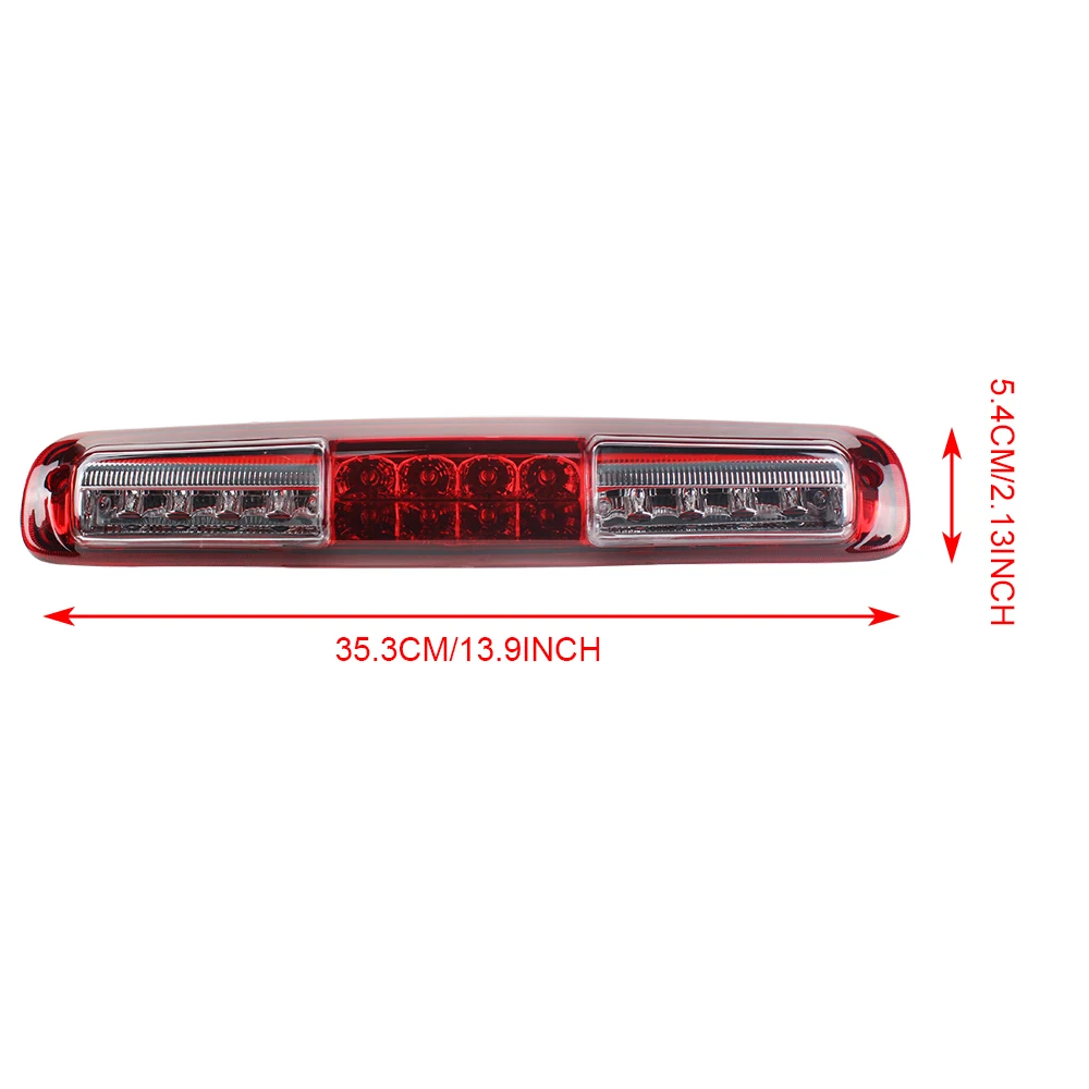 for Chevy Silverado 1999-2006 GMC Sierra 3RD LED Tail Brake Cargo Light Led 3rd Third Brake Rear Roof Stop Light Bar