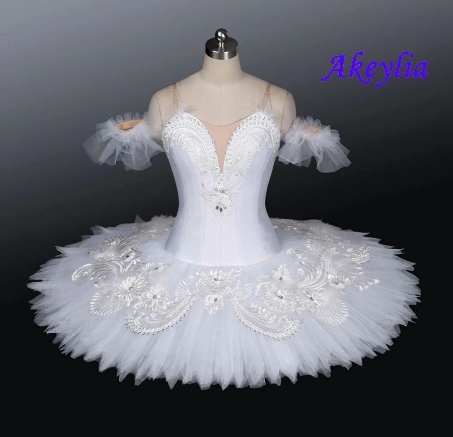 White Swan Lake professional Ballet Tutu platter for girls sleeping beauty pancake tutus Snow Queen for the Nutcracker JN0240