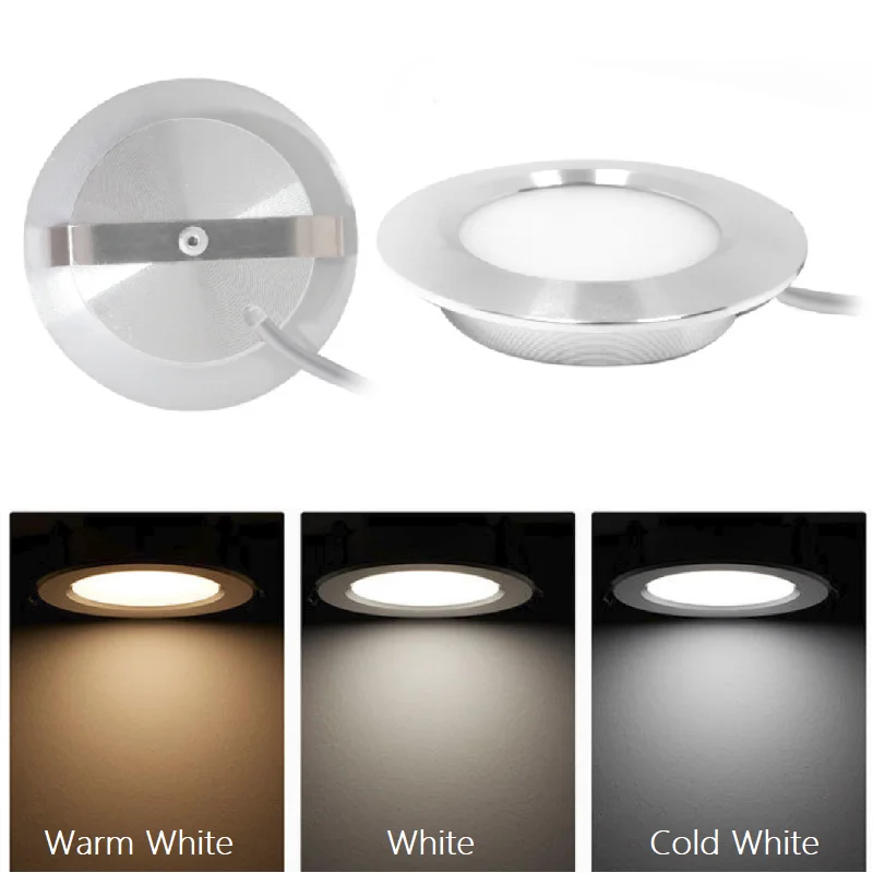 etrnLED Mini LED Downlight Dimmable Ceiling Lamp Set Recessed Spotlights Home 220V 3W Interior Kitchen Bedroom Cabinet Light