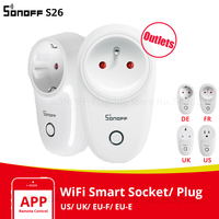 Itead SONOFF Outlet S20/S26 EU/ US/ UK Wifi Plug Wireless Smart Socket Plug Smart Home Works With Alexa Google Home e-WeLink APP