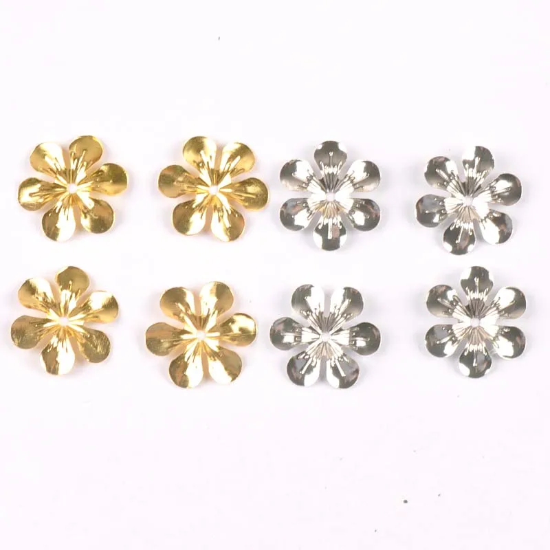 20pcs gold/sliver Flower Connectors Filigree Wraps DIY Jewelry Findings Vintage Metal Craft handmade home Decoration ykl0762-9