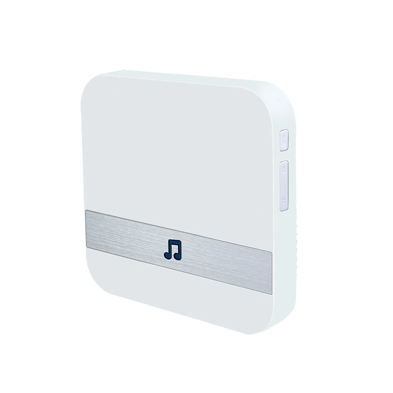 Timbre de puerta inteligente inalámbrico con Wifi, receptor de música, seguridad para el hogar, intercomunicador interior, 10-110dB, 433MHz