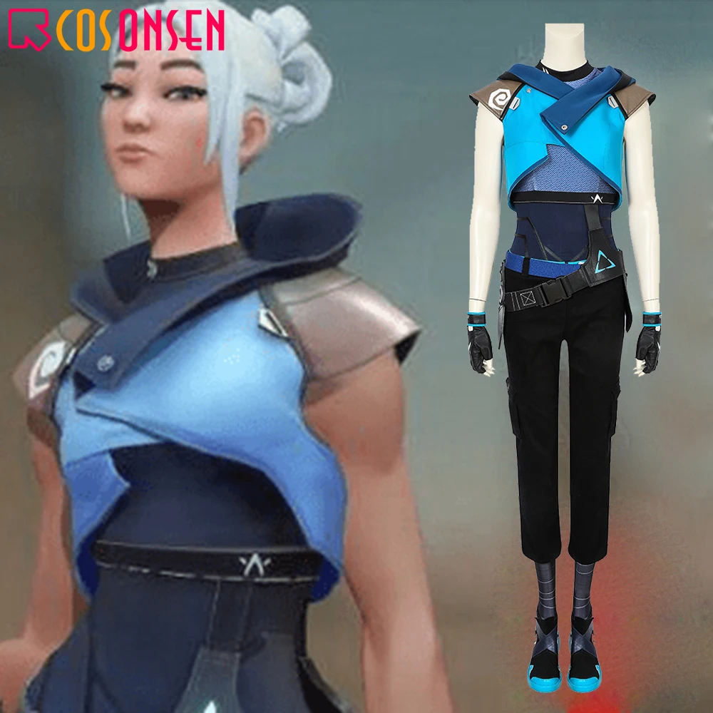 

Game Valorant Jett Cosplay Costume Women Sexy Costume Halloween Outfits Full Set Custom Made COSPLAYONSEN