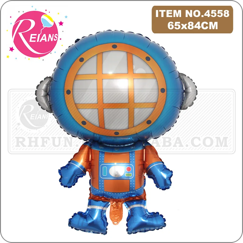 Cartoon Deep Sea Diver Aluminum Foil Balloon Children's Birthday Party baby shower Decoration Diver Aluminum Foil Balloon Gift