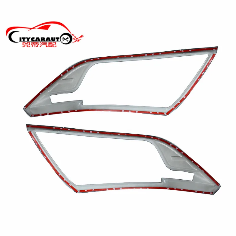 citycarauto np300 front head lamp hoods head lights cover car styling accessories fit for  NAVARA NP300 2014-2017 car