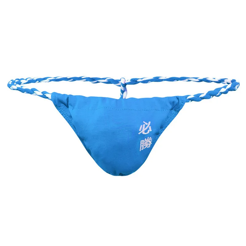 Men Thong G-string Jockstrap Bulge Pouch Low Waist Gay Panties Japanese Sumo String Rainbow Underwear Bikini Tanga Exotic Thongs