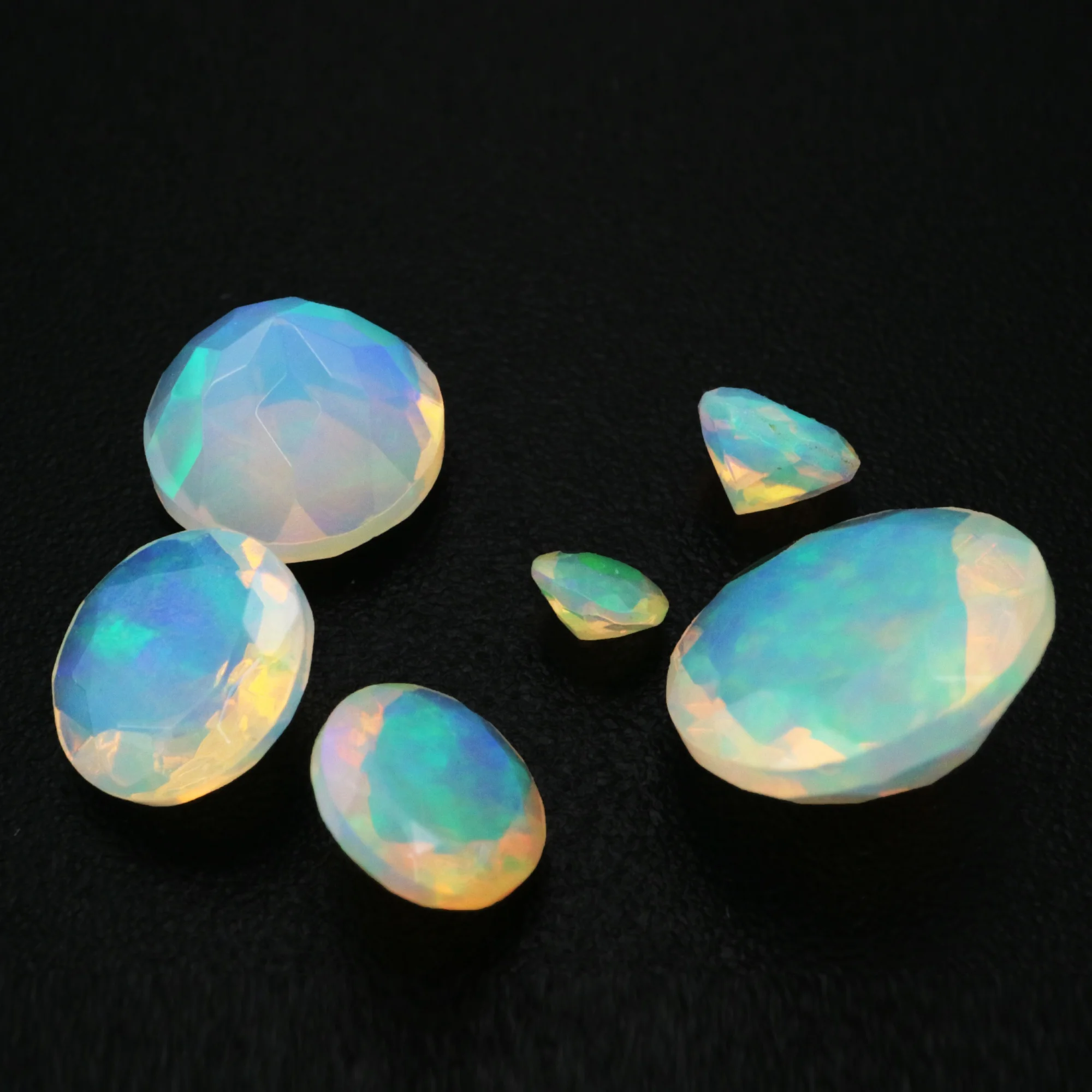 1Pcs Round Africa Opal October Birthstone Color Changing Faceted Cut AAAGrade Loose Gemstone Natural Semi Precious Stone 4110175