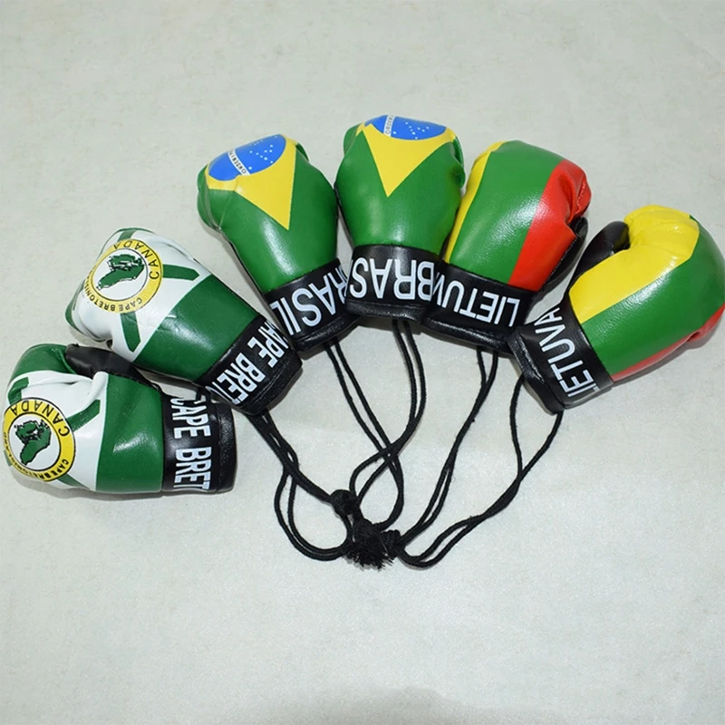 Accesorios de fotografía para recién nacido, Mini guante de boxeo de simulación, guantes de bandera de boxeo para sesión de fotos de bebé, decoración QX2D, 10cm