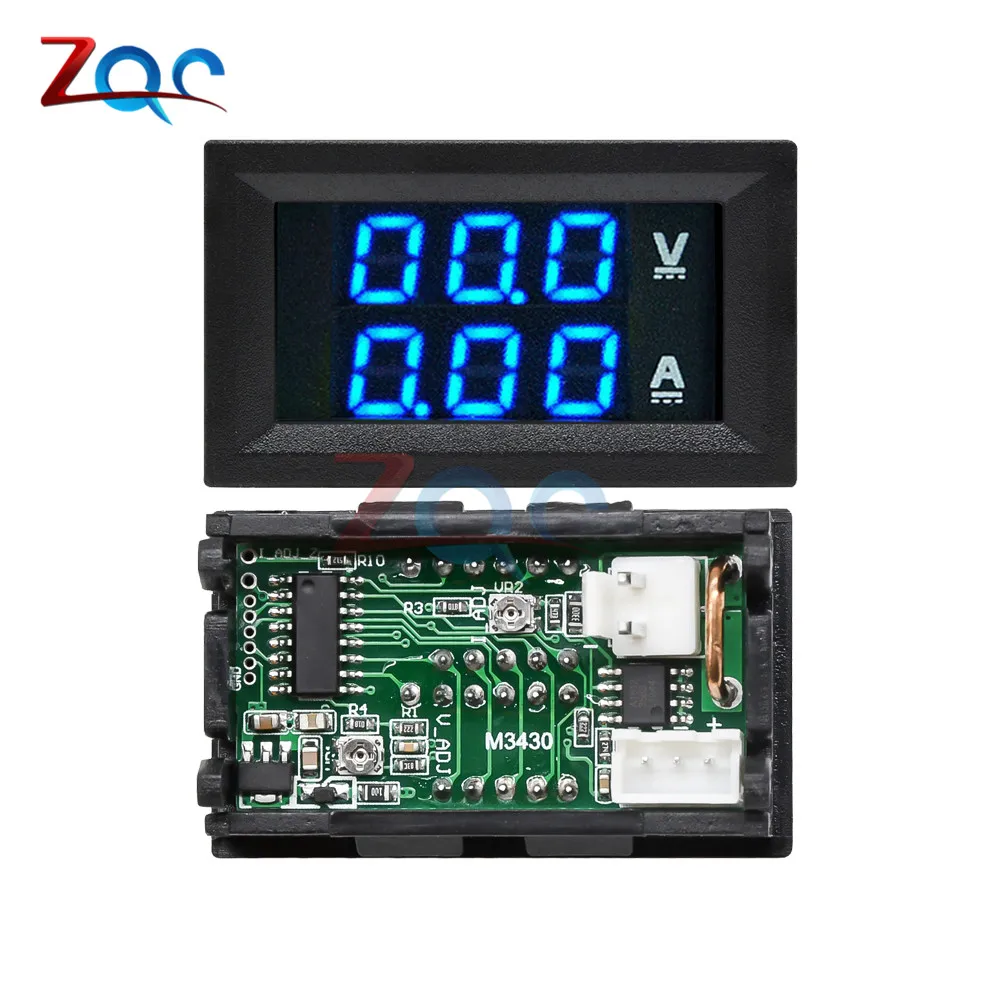 DC 4–120 V LED-Digitalanzeige, kreisförmiges Zweidraht-Voltmeter, DC-Digital-Voltmeter, Kopfanzeige, Verpolungsschutz  1420