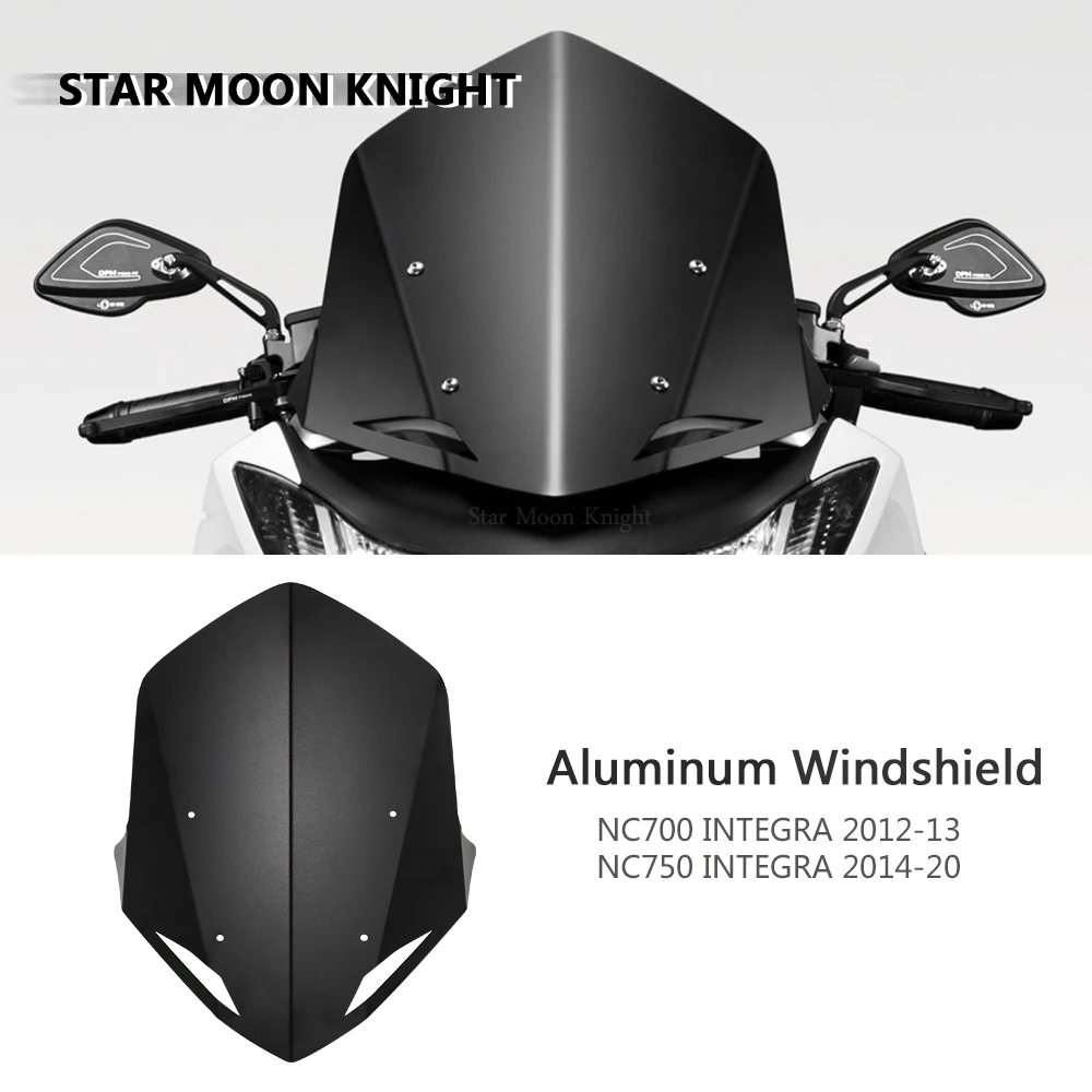 

Motorcycle Accessories Aluminum Windscreen Windshield Wind Shield Deflector For HONDA NC700 INTEGRA NC750 INTEGRA NC 750 700