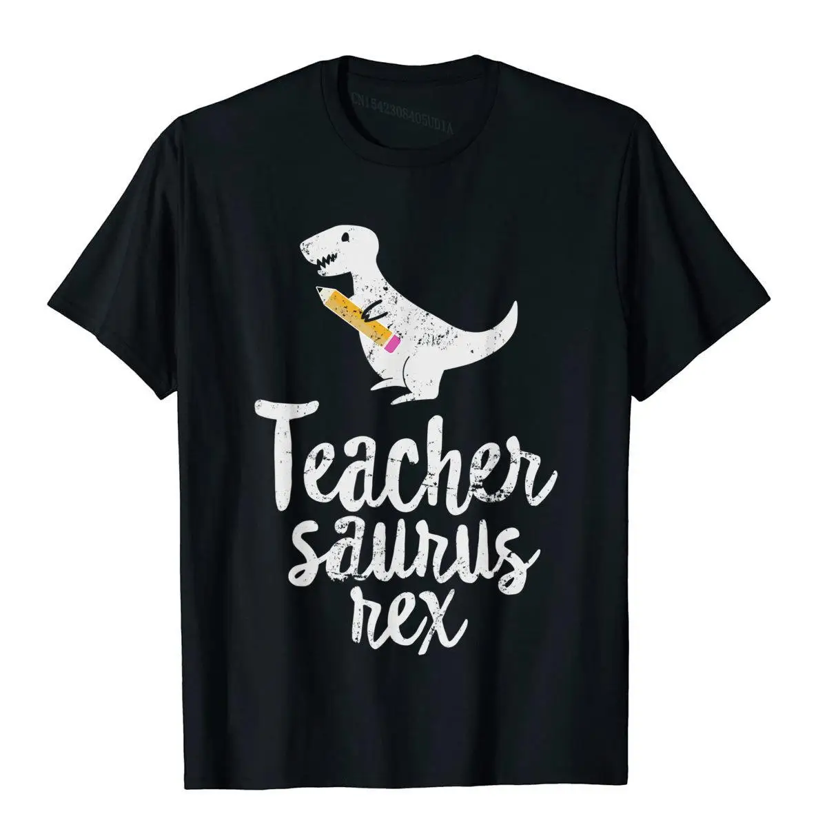 Teacher Saurus Rex Teacher Trex Shirt Mother's Day T-Shirt Tops Shirt Graphic Printed On Cotton Men Top T-Shirts Group