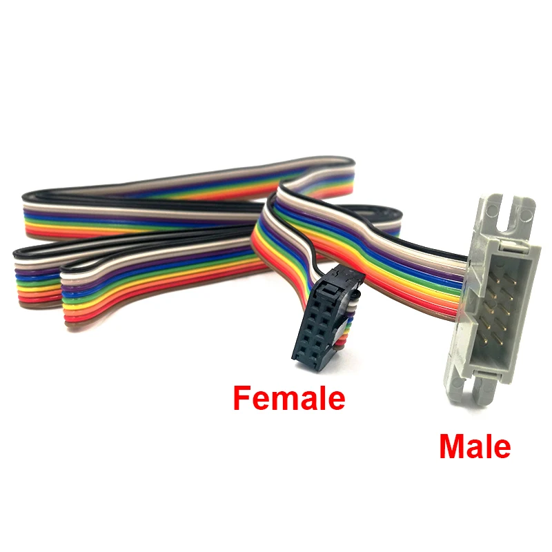 PLC connector extention cable line 10pin Frequency converter panel extention line Female male 0.5m 1m 2m image 5