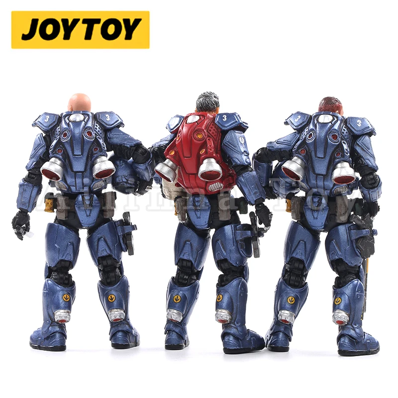 JOYTOY 1/18 3.75inch Action Figure (3PCS/SET) 03rd Legion Interstellar Trooper Anime Collection Model Toy For Gift Free Shipping