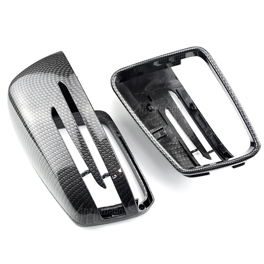 Side Mirror Cap Covers For Mercedes Benz W176 W246 W212 W204 C117 X156 X204 W221 C218 A B C E S CLA GLA GLK Class Black Replace