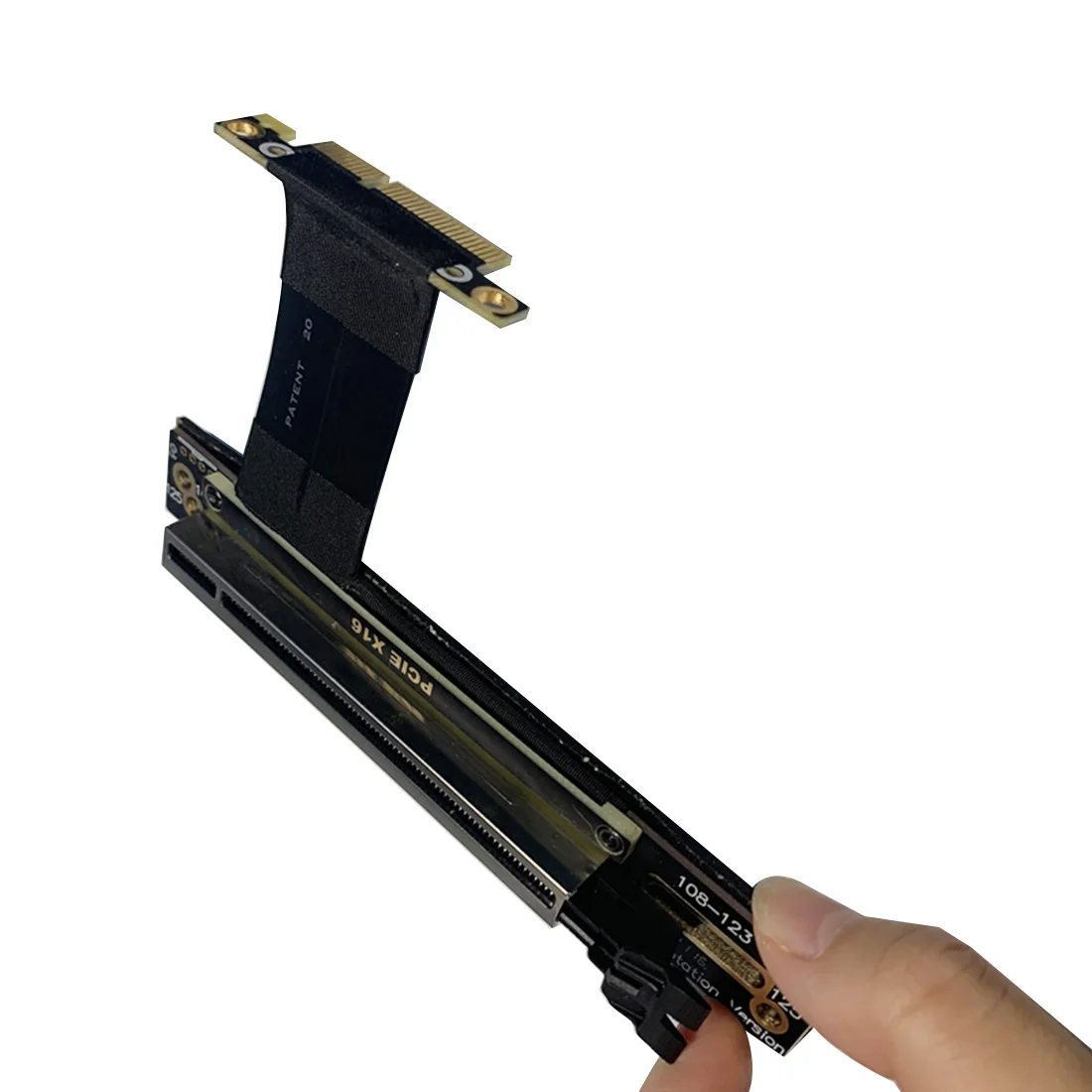 PCIe 3.0 4X 8X 16X Удлинительный кабель для видеокарты GPU 90-градусный адаптер PCI Express X16 Riser Card Удлинитель Гибкий шнур Pci-e