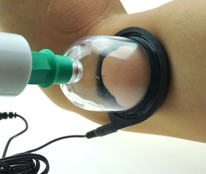 3 in 1 cupping apparatus breast massage vacuum increase breast pump electric shock therapy massager