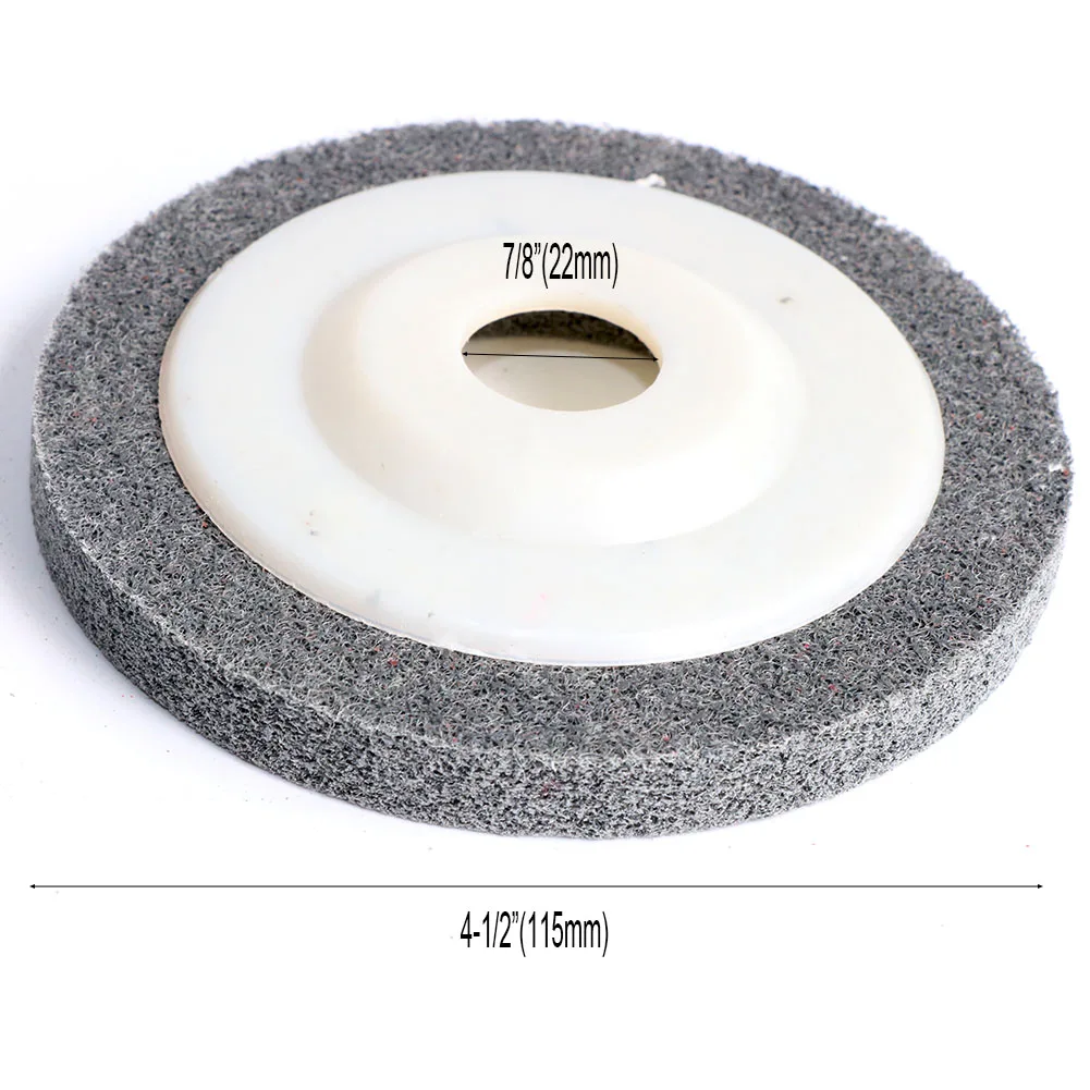 1pc 115/125mm Nylon Faser Klappe Polieren Rad Disc Für Winkel Grinder Für Holz Metall Polieren – Detail 4
