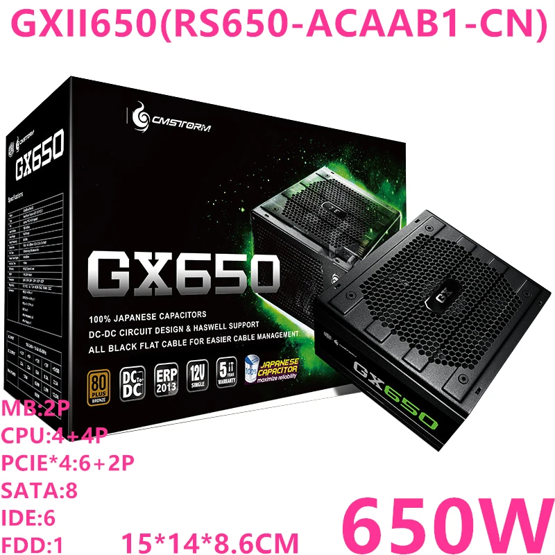 New Original PSU For Cooler Master GX650 GX550 GX450 650W 550W 450W Power Supply RS-650-ACAA-B3 RS-550-ACAA-B3 RS-450-ACAA-B3