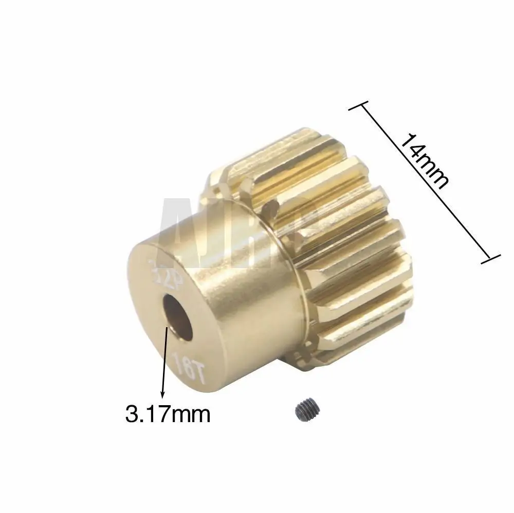 32P M0.8 3.175mm 13T 14T 15T 16T 17T 18T 19T 20T 7075 Aluminum alloy Metal Pinion Motor Gear For 1/10 RC Model Car Motor gear