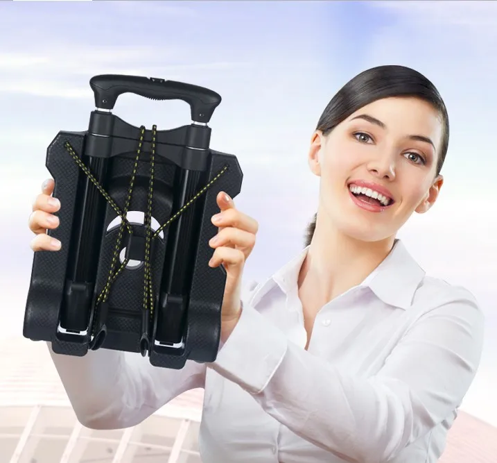 Mini Aluminum Shopping Cart multifunctional Lightweight Household Sturdy Trolly Folding Portable Luggage Car for RV and caravan